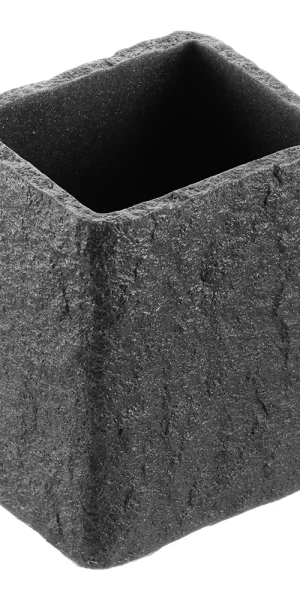 Стакан для ванной Fora Stone Black настольный полирезин черный (FOR-STN44BL)