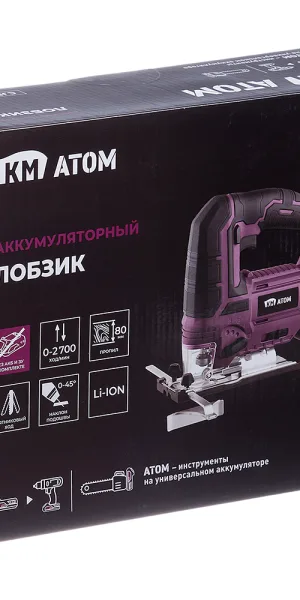 Лобзик аккумуляторный КМ АТОМ 18 В без АКБ и ЗУ (СJS-181)