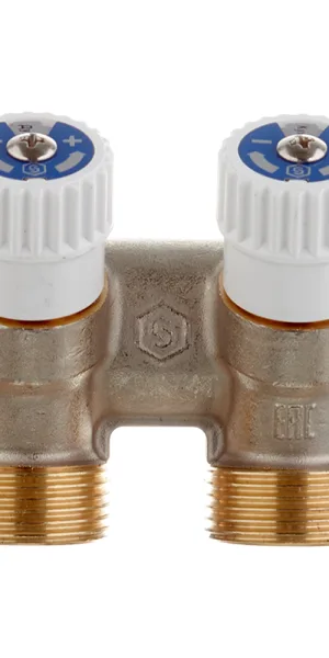 Коллектор Stout 3/4 ВР(г) х 2 выхода 3/4(ЕК) х 3/4 НР(ш) регулирующий (SMB 6851 343402)