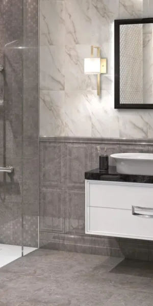 Плитка бордюр Kerama Marazzi Гран Пале белая 250х54х8 мм