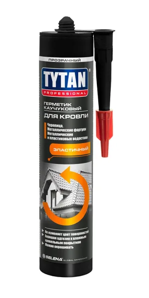 Герметик кровельный каучуковый Tytan Professional прозрачный 310 мл