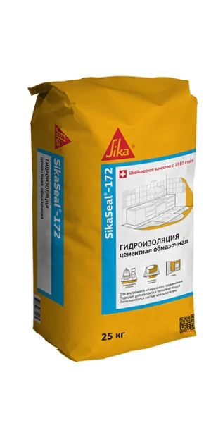 Гидроизоляция цементная Sika Seal 172 тонкослойная 25 кг