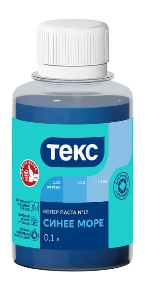 Колер паста Текс Универсал синее-море №17 0,1 л