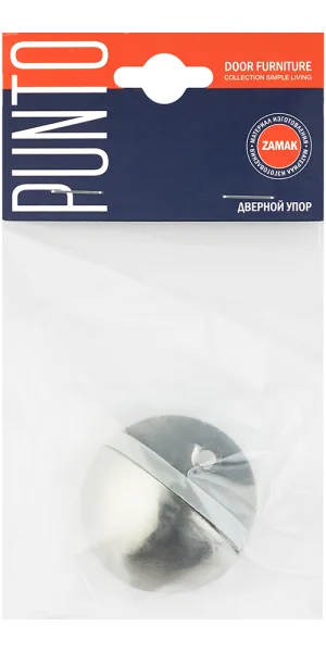 Упор дверной Punto матовый никель