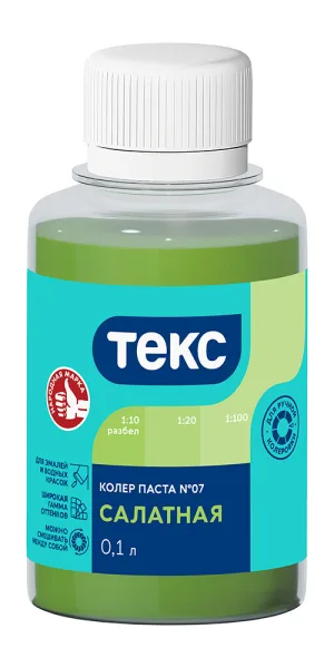 Колер паста Текс Универсал салатная №7 0,1 л