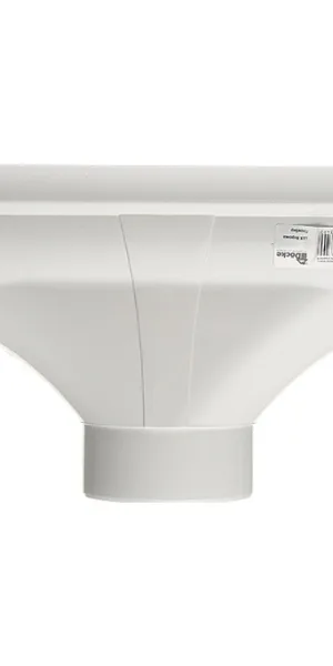 Воронка желоба Docke Lux пластиковая d140-100 мм пломбир RAL 9003