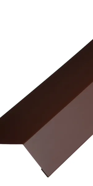 Планка карнизная для гибкой черепицы Grand Line 100х60 мм 2 м коричневая RAL 8017