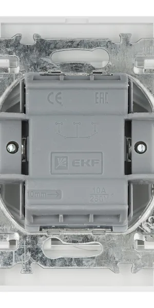 Кнопка звонка EKF Минск встраиваемая белая (ERV10-026-10)