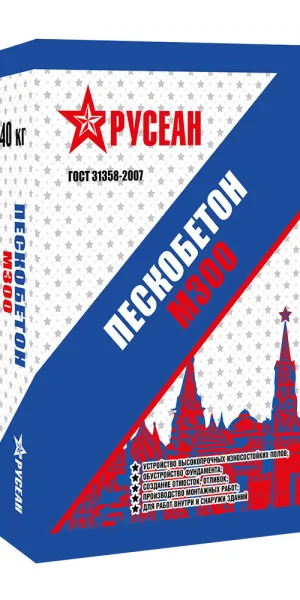 Пескобетон (ЦПС) М300 Русеан 40 кг
