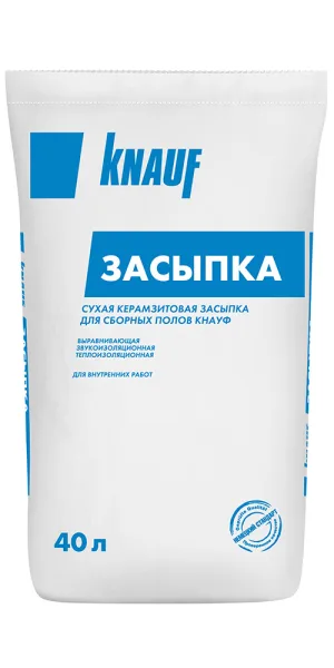 Керамзитовая засыпка фракция 0-5 мм 0,04 куб.м Knauf