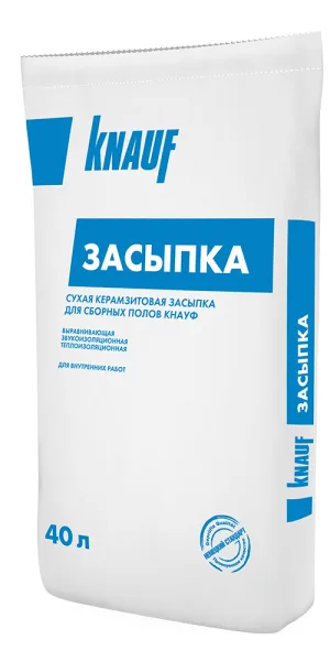 Керамзитовая засыпка фракция 0-5 мм 0,04 куб.м Knauf