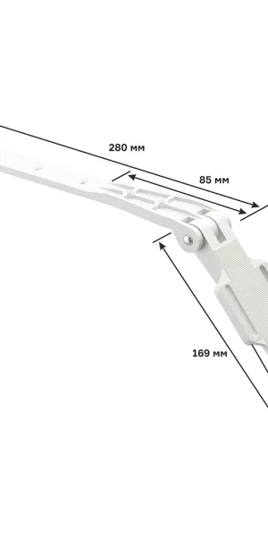 Крепление Docke Premium для кронштейна d120 мм белое RAL 9003 регулируемое