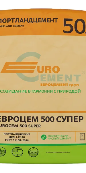 Цемент ЦЕМРОС М500 Д0 ЦЕМ I 42,5 50 кг