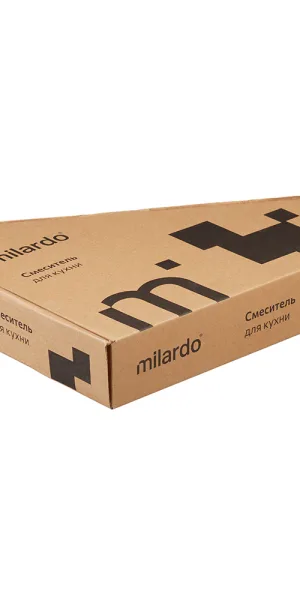 Смеситель для кухни Milardo Poli черный с высоким изливом однорычажный (POLBLJ0M05)