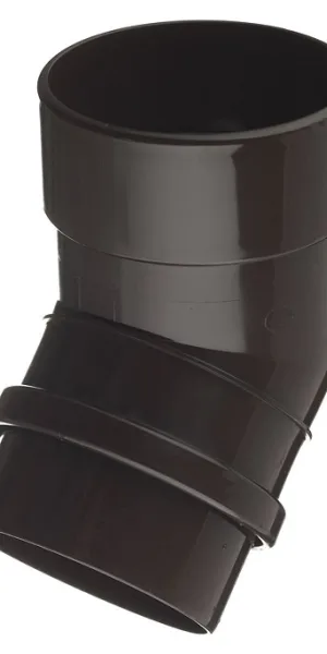 Колено трубы Docke Lux пластиковое d100 мм 45° шоколад RAL 8019