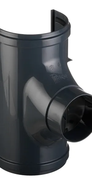 Воронка желоба Docke Premium пластиковая d120-85 мм графитовый серый RAL 7024