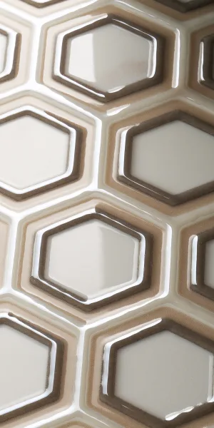 Плитка декор Kerama Marazzi Гран Пале белая 400х250х8 мм