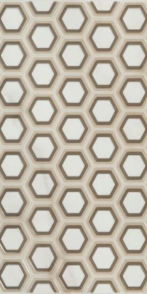 Плитка декор Kerama Marazzi Гран Пале белая 400х250х8 мм