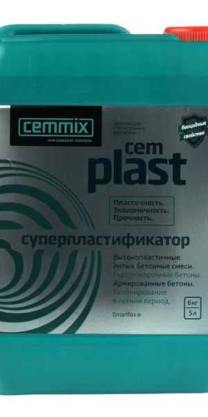 Добавка суперпластификатор для бетонов и растворов CemMix CemPlast 5 л