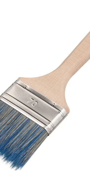 Кисть плоская смешанная щетина деревянная ручка Wenzo Wood 70х14 мм для красок на водной основе