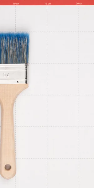Кисть плоская смешанная щетина деревянная ручка Wenzo Wood 70х14 мм для красок на водной основе