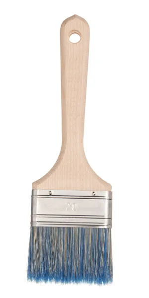 Кисть плоская смешанная щетина деревянная ручка Wenzo Wood 70х14 мм для красок на водной основе