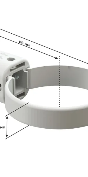 Хомут трубы Docke Lux пластиковый d100 мм шоколад RAL 8019