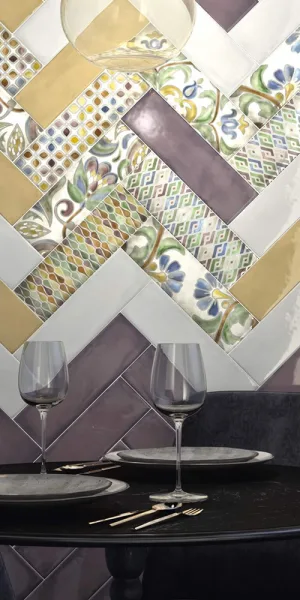 Плитка декор Kerama Marazzi Монпарнас флора 285x85x8 мм