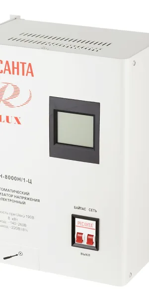Стабилизатор напряжения Ресанта АСН-8000 Н/1-Ц  Lux однофазный 220 В 8 кВт навесной