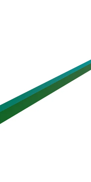 Столб для забора 60х60х2 мм 3 м зеленый RAL 6005