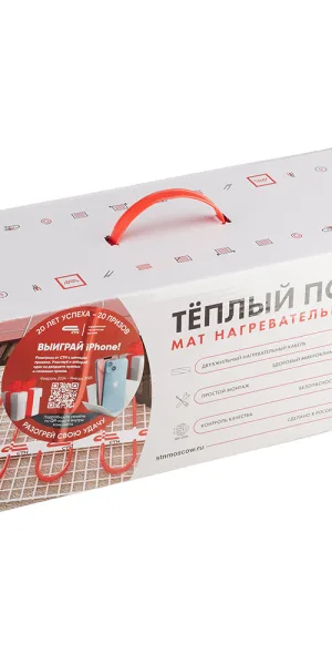 Теплый пол нагревательный мат СТН Квадрат тепла КМ-600-4,0 4 кв.м 150 (600) Вт