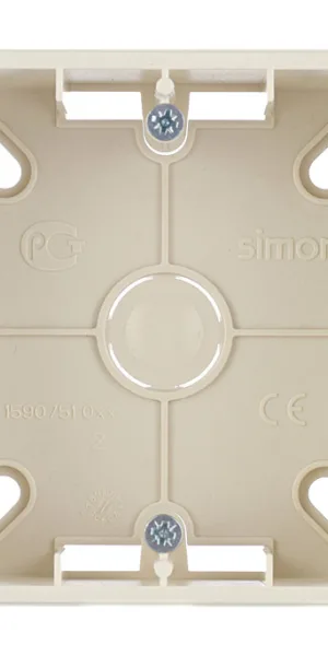Коробка монтажная Simon 15 накладная слоновая кость (1590751-031)