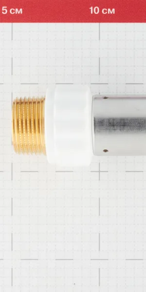 Муфта Henco (17PKW-3206) 32(пресс) х 1 НР(ш) белая PVDF