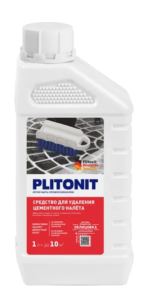 Средство для удаления цементного налета Plitonit 1 л