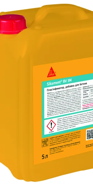Добавка пластификатор для бетонов и растворов Sika Sikament BV 3M 5 л