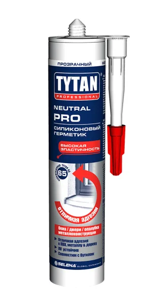 Герметик силиконовый нейтральный Tytan Neutral Pro прозрачный 280 мл