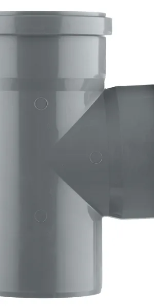 Тройник Ostendorf HTEA d110 мм 87° пластиковый для внутренней канализации (115400)