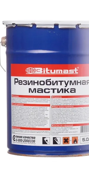 Мастика резинобитумная Bitumast 4,2 кг/5 л