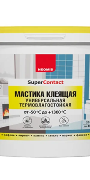 Мастика клеящая универсальная термостойкая Neomid SuperContact 20 кг