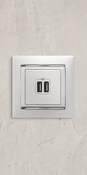 Розетка USB Legrand Valena встраиваемая белая 2хUSB-A (694370)