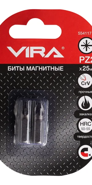 Бита Vira (554117) PZ2 магнитная 25 мм (2 шт.)