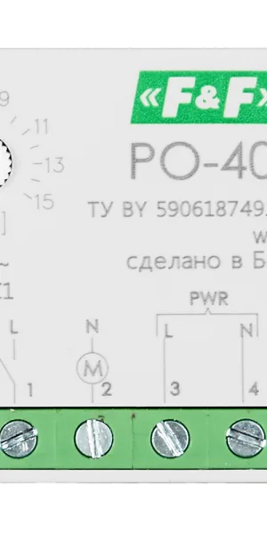 Реле времени Евроавтоматика PO-406 220 В 8 А тип AC 1P+N