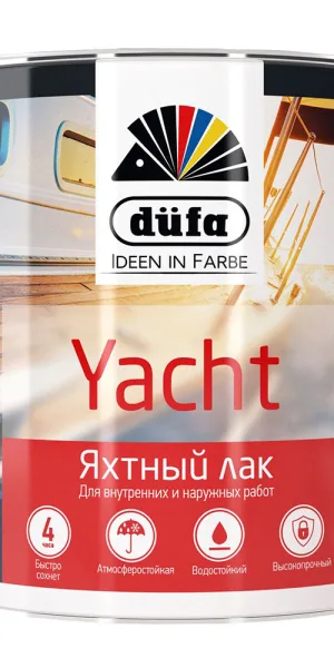 Лак алкидно-уретановый яхтный Dufa Yacht бесцветный 2 л глянцевый