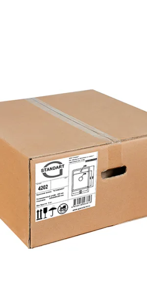 Мойка для кухни Granula Standard 50х42х19 см врезная кварц белая
