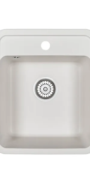 Мойка для кухни Granula Standard 50х42х19 см врезная кварц белая