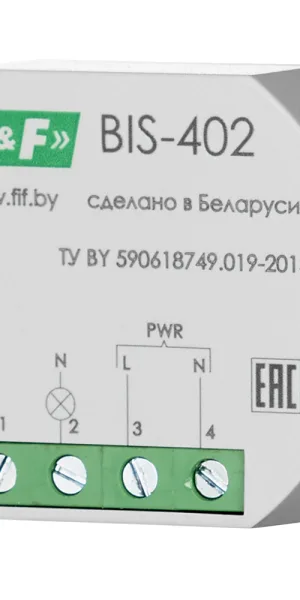 Реле импульсное Евроавтоматика BIS-402 220 В 8 А тип AC 1P+N