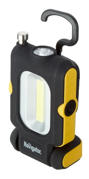 Фонарь подвесной Navigator светодиодный 1+1 LED 4 Вт аккумуляторный Li-Pol 850 мАч пластик (140831)