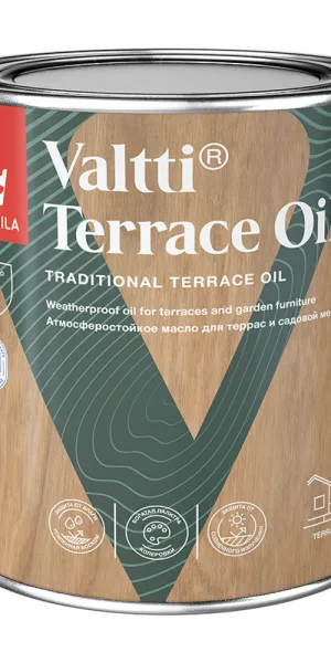 Масло Tikkurila/Tikkivala Valtti Terrace Oil для террас основа EC 2,7 л