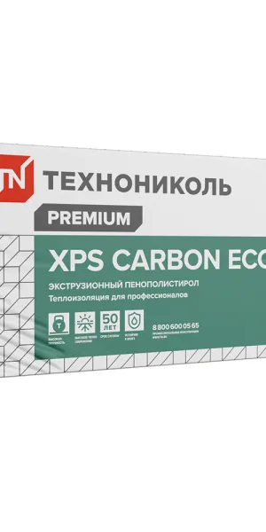 Экструдированный пенополистирол Технониколь Carbon Eco SP Шведская плита 100х580х2360 мм