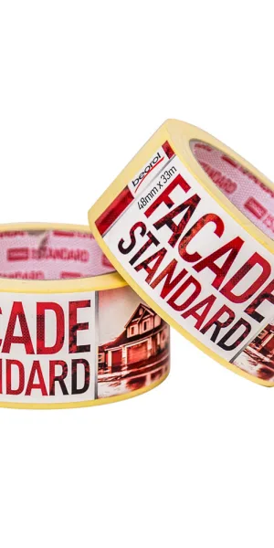 Лента малярная Beorol Standard для наружных работ желтая 48 мм 33 м